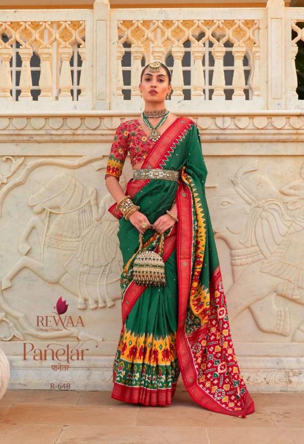 Rewaa Panetar R 646 Indian Traditional Wear Silk Saree Collection